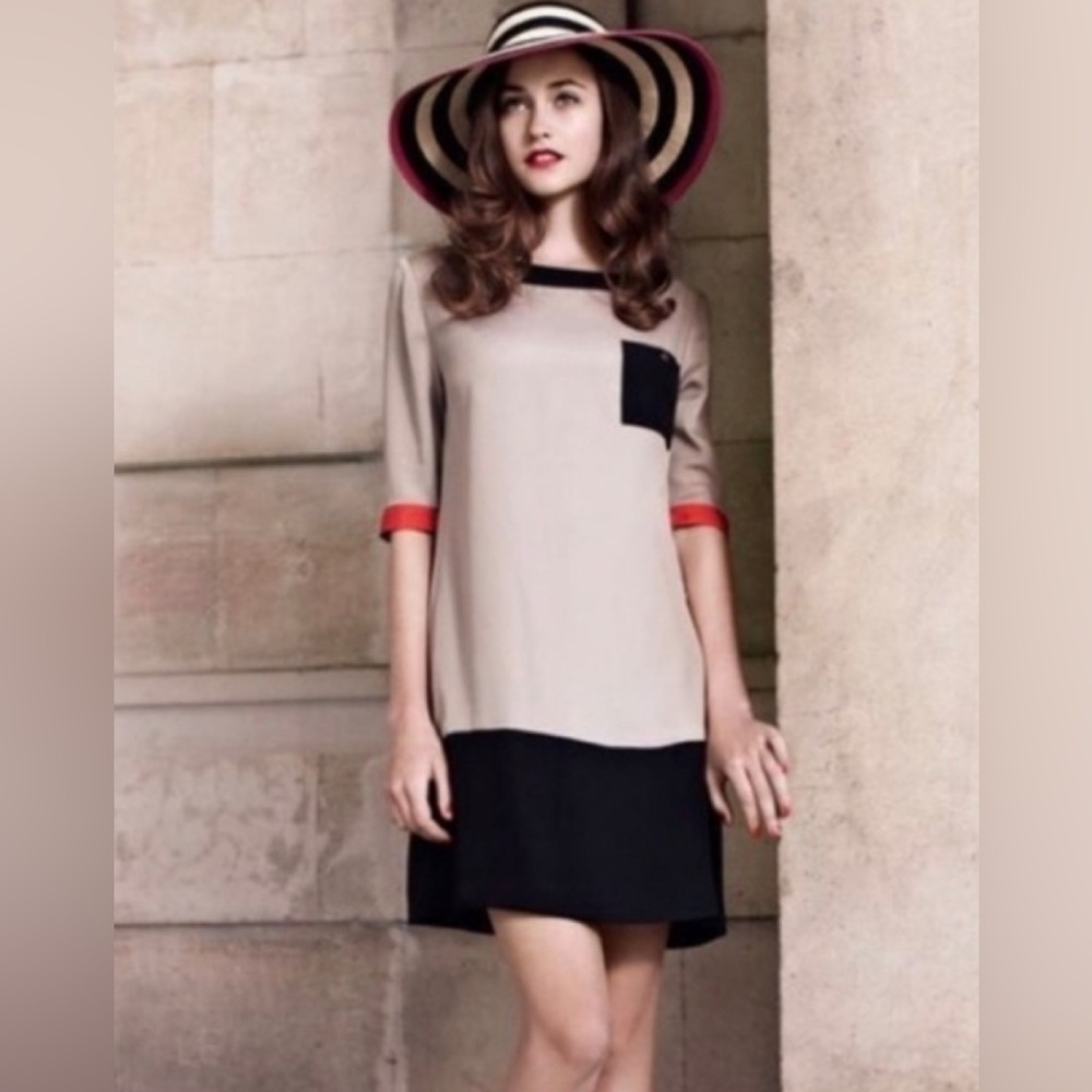 Ted Baker London Fonty Colorblock Tunic Dress Size USA 4
